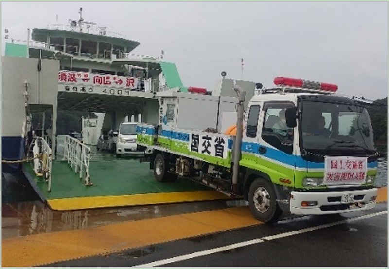 令和3年8月豪雨 大崎上島町ほかに排水ポンプ車を派遣