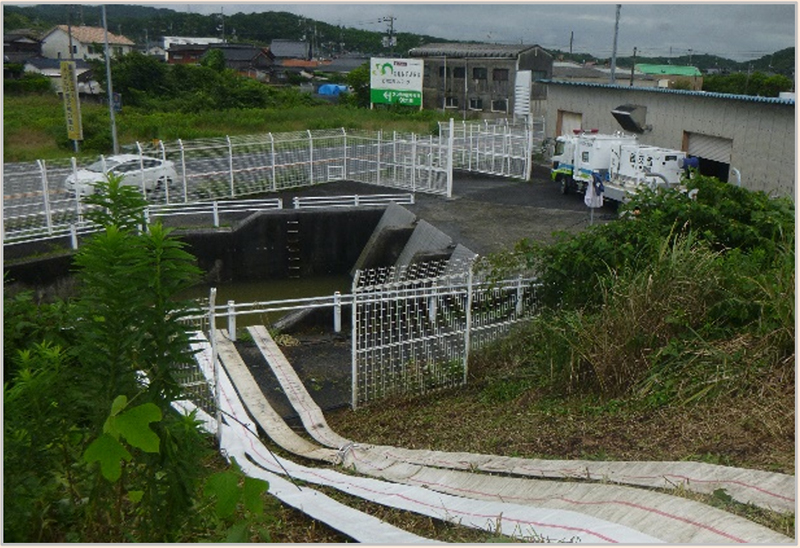 令和3年8月豪雨 山口県宇部市に排水ポンプ車を派遣