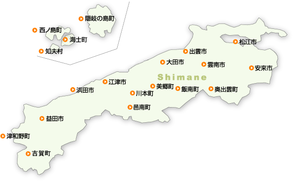 島根県マップ