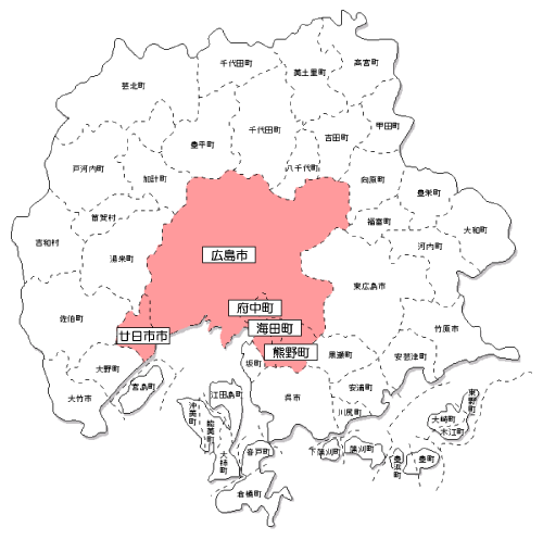 広島都市圏の範囲