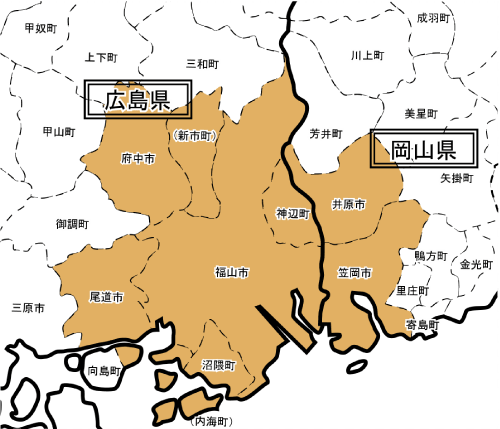 福山都市圏の範囲