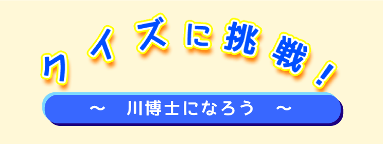クイズに挑戦！ 〜川博士になろう〜