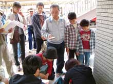 呉大学呉駅キャンパス前に集合しました。受付後いよいよ出発です。
