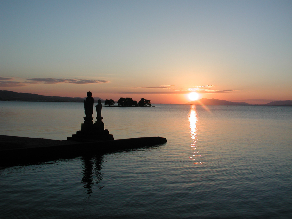 宍道湖夕日スポット｜夕日画像