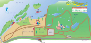 そうじゃ水辺の楽校の公園マップ