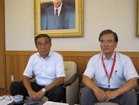 事業所の取り組みについて話していただいた岡田さん（左）と塚本さん（右）