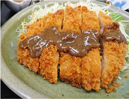 甘めの自家製みそで!みそカツ御膳