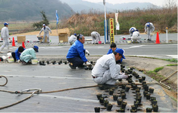 美しく安全に交差点部の視距改良