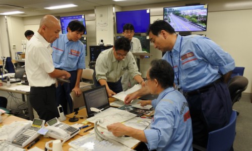 	岡山国道災害対策室です	/